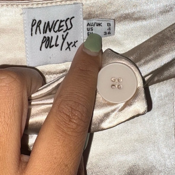 Princess Polly Cream Wide Leg Jumpsuit - Picture 4 of 4